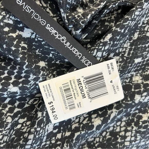 Bella Dahl Gray Snake Print Sleeveless Wide Leg Jumpsuit Size Medium NWT - Picture 11 of 14